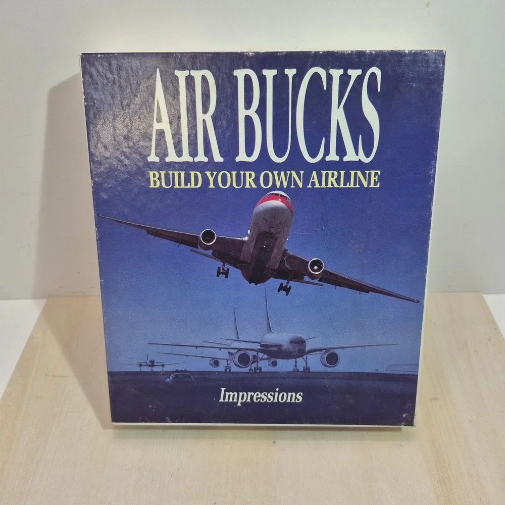 Air Bucks Build Your Own Airline PC Game Impressions Software Big Box Vintage